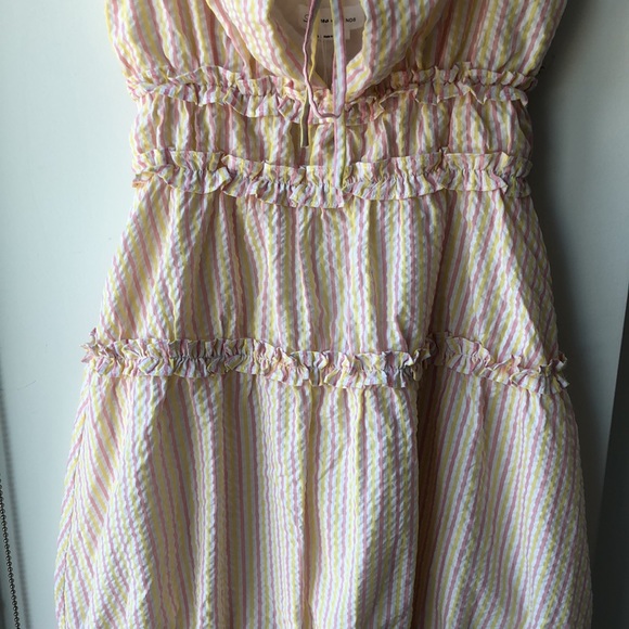 NWT Lovers + Friends Kai Striped Seersucker Dress! - Picture 7 of 16